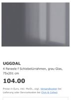 Ikea Pax 8x Glaspaneele UGGDAL für Schiebetüren Düsseldorf - Eller Vorschau