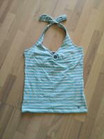 Esprit Neckholder Top, weiß türkis gestreift, Gr. XL Bayern - Bamberg Vorschau