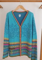 DEERBERG Damen-Strickjacke, 100% Baumwolle, türkis/bunt, XL 42/44 Rheinland-Pfalz - Bingen Vorschau