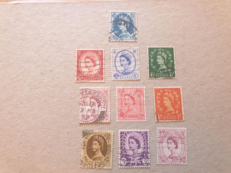 Kl.Sammlung Postage Revenue Königin Elisabeth in Bielefeld