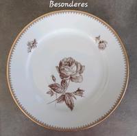 DDR PORZELLAN TELLER KAHLA THÜRINGEN ROSE SCHWARZ GOLD Sachsen - Erlau Vorschau