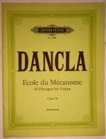 Edition Peters: DANCLA, Ecole du Mecanisme, Violine Brandenburg - Senftenberg Vorschau