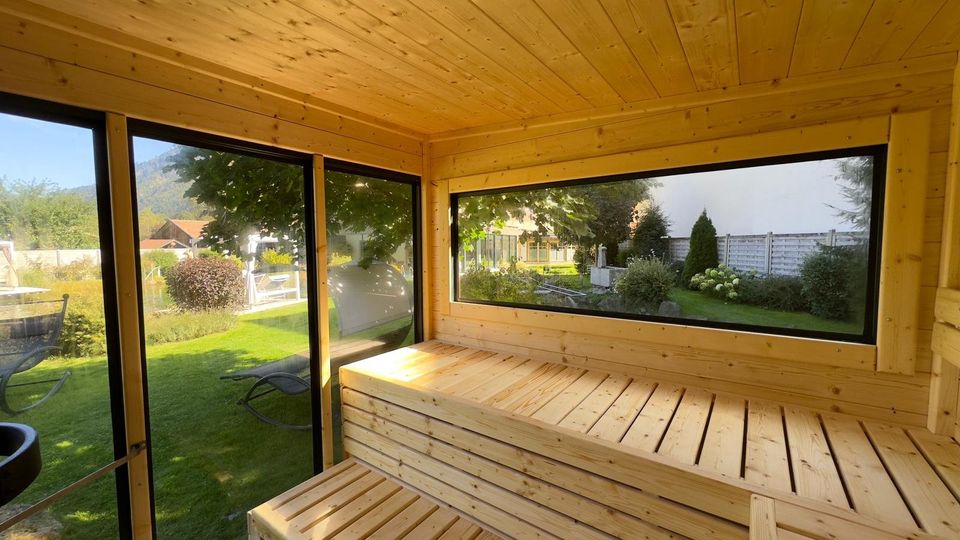 Garten Sauna Hütte Outdoor Saunahaus Horizont House 4m Ruhe Raum in Görlitz