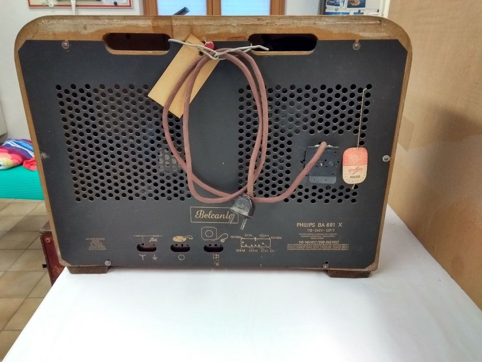 Vintage Röhrenradio Philips Belcanto BA 691 X Ca 1950 in Schleching