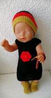 Puppenkleid, farben schwarz, rot, gold für Baby Born Nordrhein-Westfalen - Oberhausen Vorschau