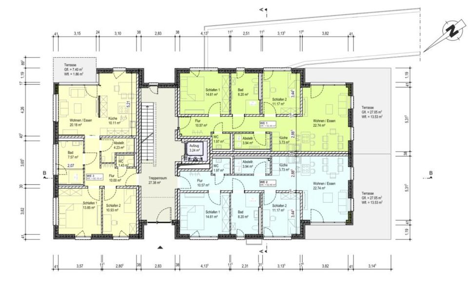 Letzte freie Whg. 3 Z, Neubau, Sonnenterrasse, Gäste-WC, Tiefgara in Beckum