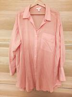 Leichte oversize Bluse mit Streifen von h&m coralle / weiß Bayern - Altmannstein Vorschau