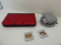 Nintendo 3DS XL in rot +2 Spiele + Ladekabel Niedersachsen - Lehrte Vorschau