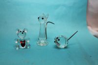 3x Tierfiguren Glas geschliffen Katze , Bär,Maus Glasfigur Figur Nordrhein-Westfalen - Eitorf Vorschau