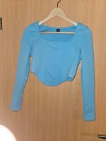 Shein Damen Crop Top Gr S 36 blau Shirt Bluse langarm Oberteil Leipzig - Schönefeld-Abtnaundorf Vorschau
