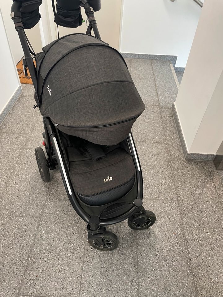 Buggy Joie Mytrax +Wagentasche+Trittbrett+Handwärmer+Haken in Düsseldorf