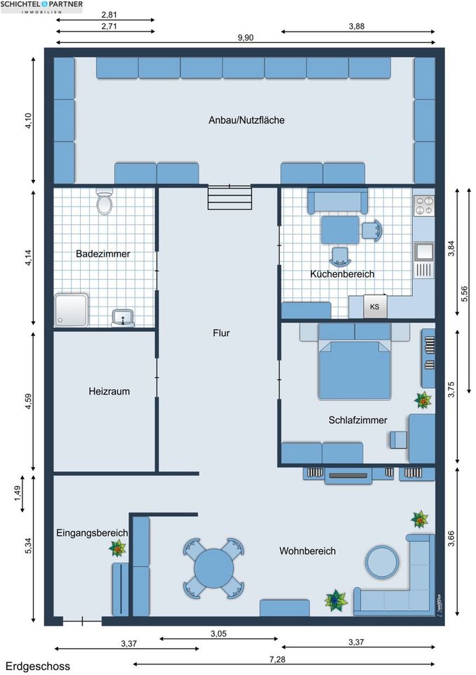 Stadland - Schwei | Großzügiges Einfamilienhaus mit Terrasse, großem Garten & weiterem Baugrundstück in Stadland