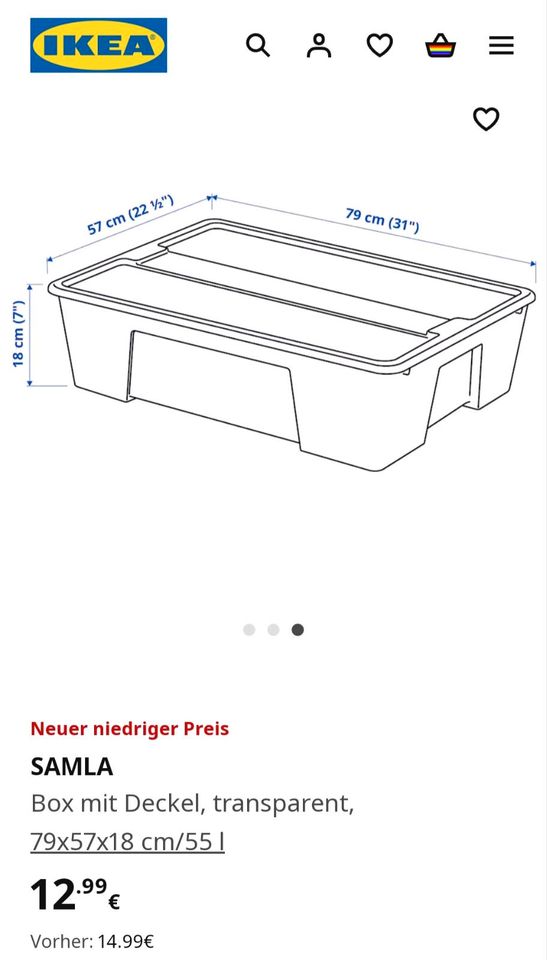 Ikea Samla Box mit Deckel in Oberhausen