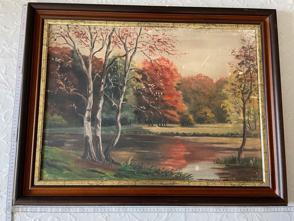 Original Ölgemälde v. Walter Richter ca 60x80 hochwertiger Rahmen in Nottuln