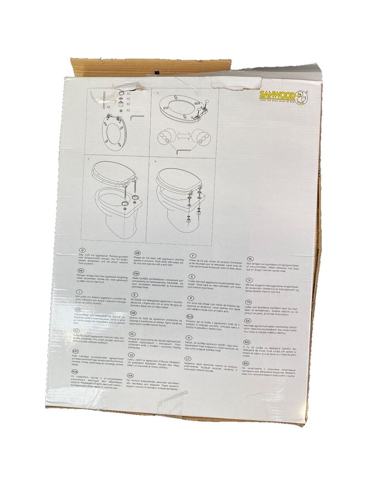 Sanwood Toilettendeckel WC Sitz Toilettensitz Absenkautomatik in Baunatal