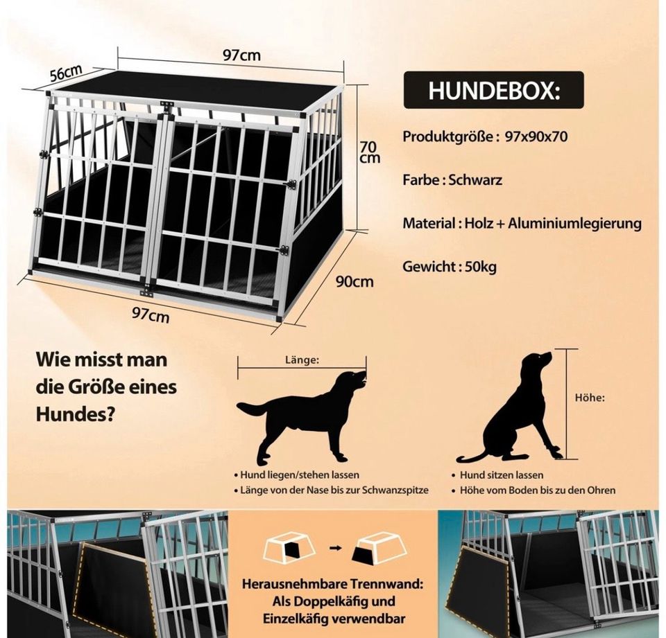 Cacoda Hundebox groß in Gladbeck