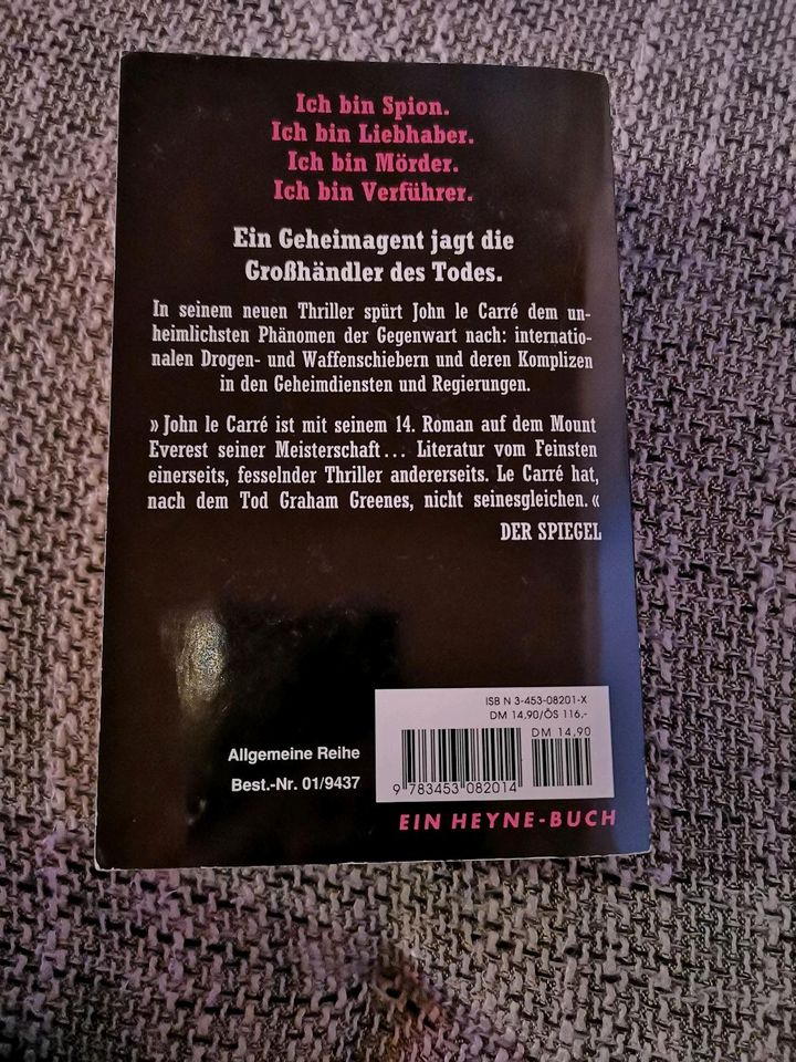 Buch "Der Nachtmanager" John le Carre';leichte Gebr.spur. 14,90DM in Northeim