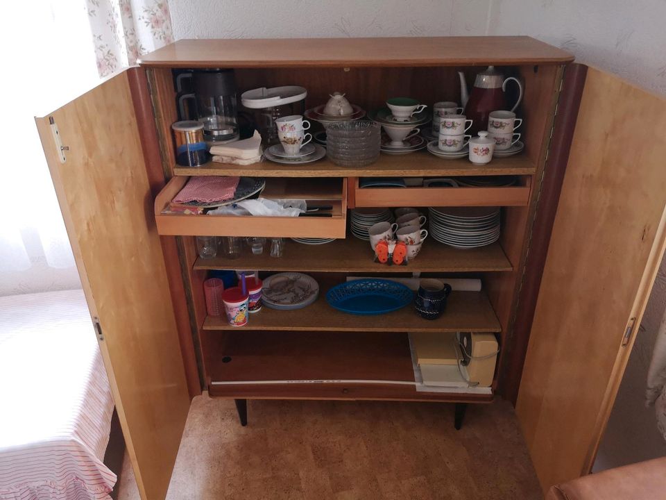 Vintage Wohnzimmer Schrank 60er 70er Jahre in Gera