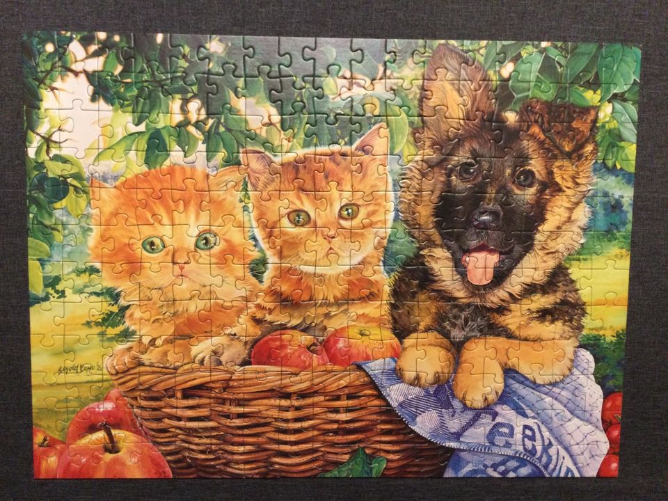 Ravensburger Puzzle, 200 Teile, ab 8 J., Hund+Katzen, Top-Zustand in Glandorf