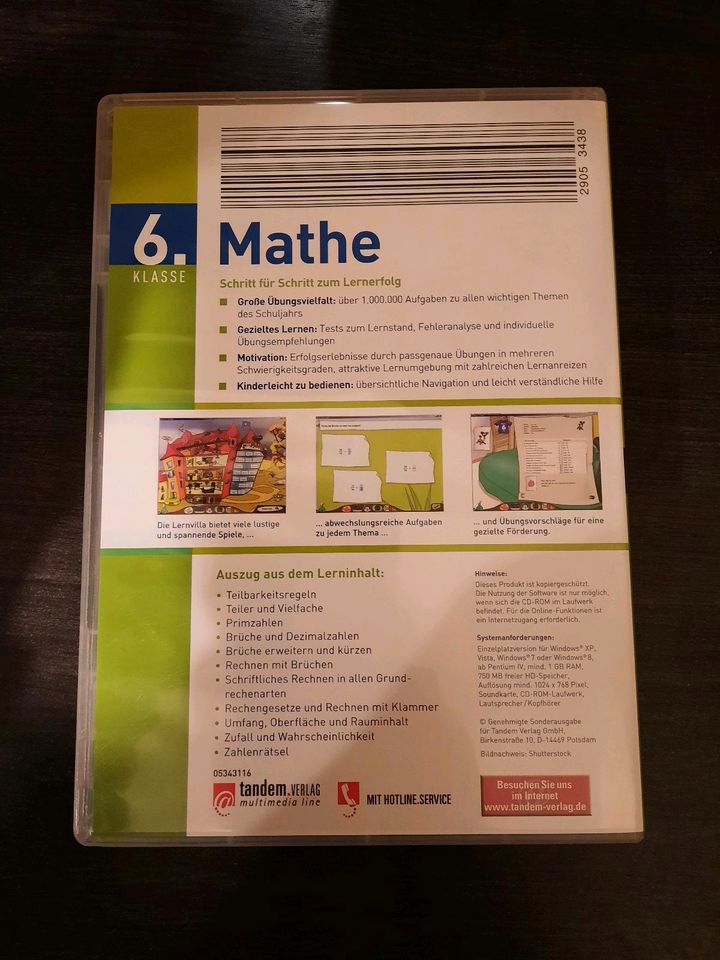 Lern DVD und CD-Roms Mathe Deutsch Englisch zu verschenken in Gütersloh