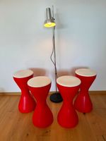 4x Barhocker # rot # Kunststoff # VINTAGE - PANTON POP Ära 70er Bayern - Senden Vorschau