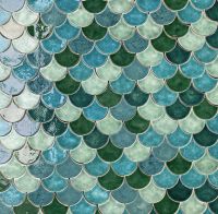 Restposten Fliesen Keramikfliesen Fischschuppen blau/grün München - Trudering-Riem Vorschau