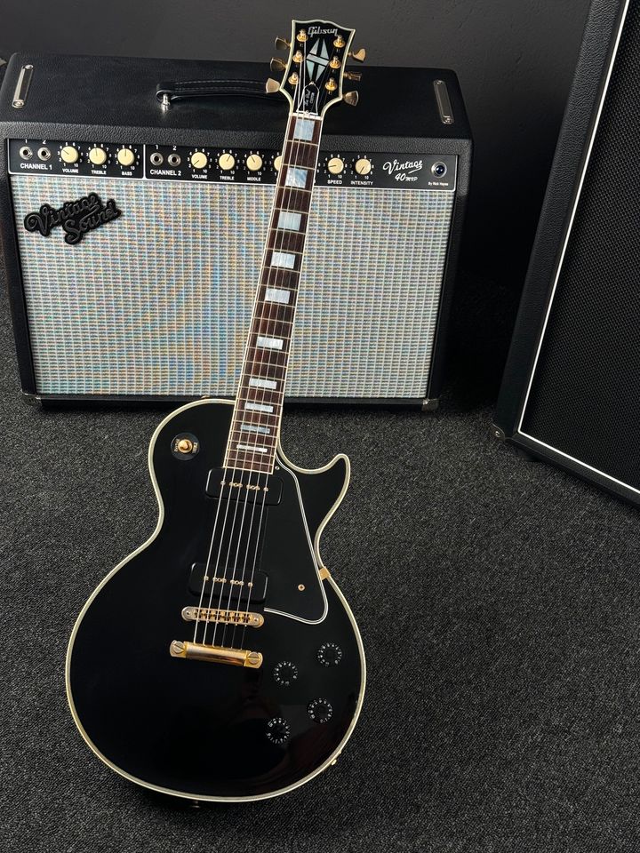 2014 Gibson LTD Les Paul Custom Historic P90 Ebony Black in Kiefersfelden