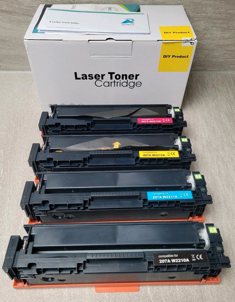 Toner Set kompatibel 207A, 4 Kartuschen für HP Color Laserjet in Germering