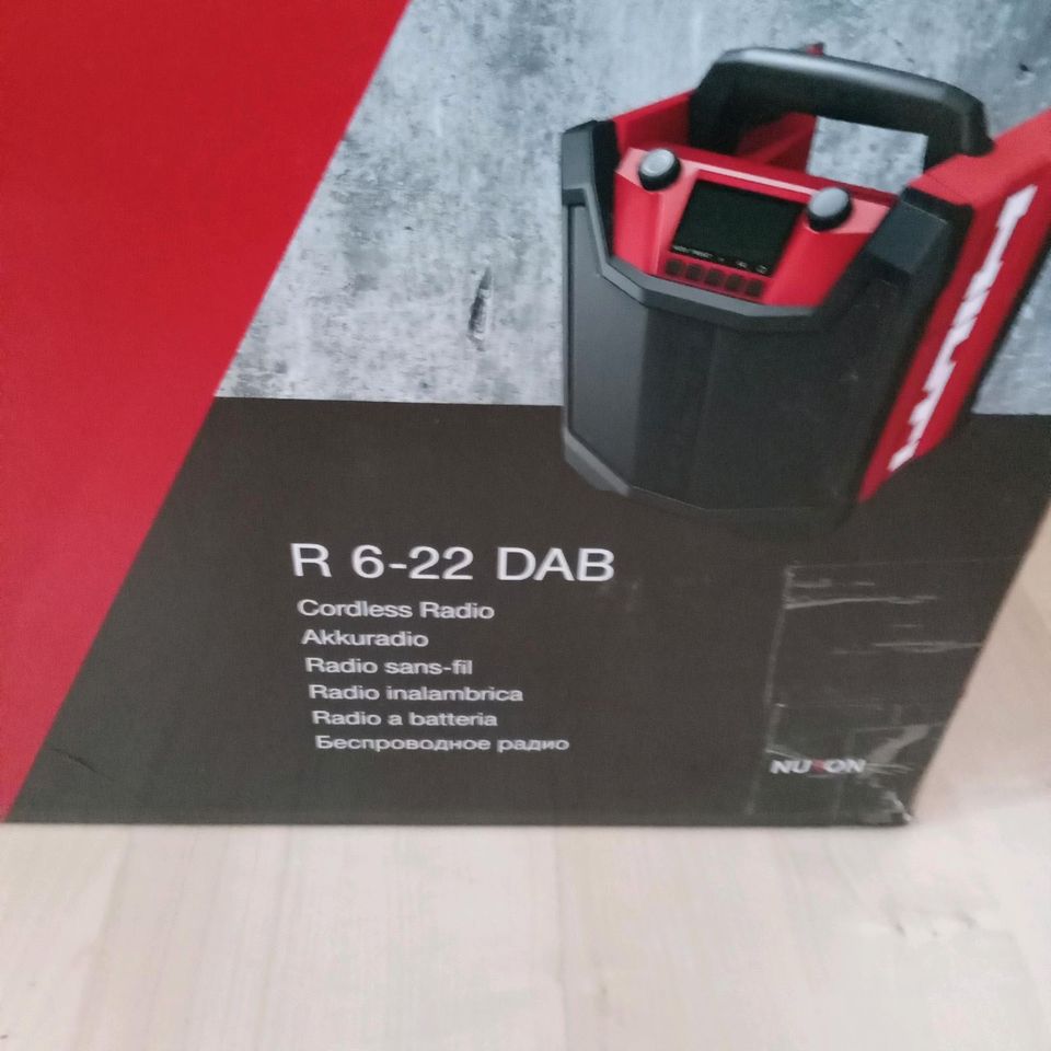 HILTI NURON R 6-22 DAB Akku-Baustellenradio NEU!!!!!! in Voerde (Niederrhein)