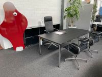 Chefbüro, Besprechungstisch, Schwarz Chrom,inkl. Vitra  Aluchairs Niedersachsen - Osnabrück Vorschau