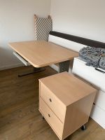 Schreibtisch höhenverstellbar mit Roll-Konsole Holz Niedersachsen - Steinfeld Vorschau