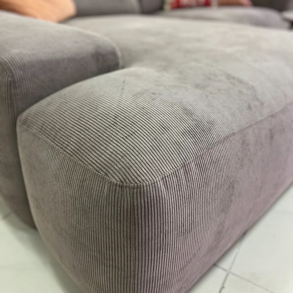 Ecksofa Loona - Feincord Mocca - 252x170 cm in Bocholt