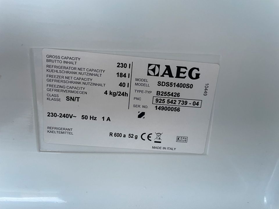 Einbaukühlschrank AEG Kühl-Gefrierkombination in Lohmar