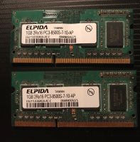 Elpida 2GB (2x1GB) PC3-8500S Laptop RAM #9 Berlin - Spandau Vorschau