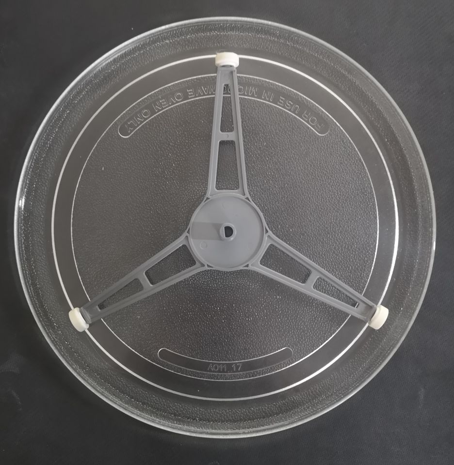 Mikrowellenteller Glas- Ø 27cm, Drehteller Antrieb Drehkreuz in Espelkamp