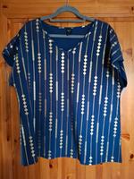 Shirt mir Geo Muster marineblau Gold SHEIN Gr. M NEU Brandenburg - Finsterwalde Vorschau