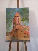 Ölgemälde Ölbild "kirche" handgemalt Leinwand Unikat Niedersachsen - Braunschweig Vorschau