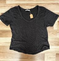 Zara Basic Shirt dünn V-Ausschnitt Sommer Grau S 36 Nordrhein-Westfalen - Niederkassel Vorschau