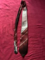 red grey silver grau rot silber gemusterte krawatte tie unisex Brandenburg - Falkensee Vorschau