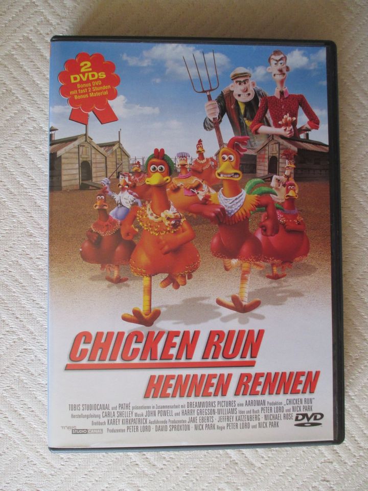 Chicken Run Hennen rennen 2 DVDs neuwertig! in Hösbach