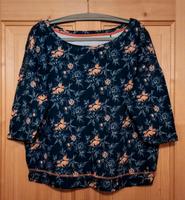 Shirt in marine mit floralem Muster, Gr. 56/58 Niedersachsen - Jembke Vorschau