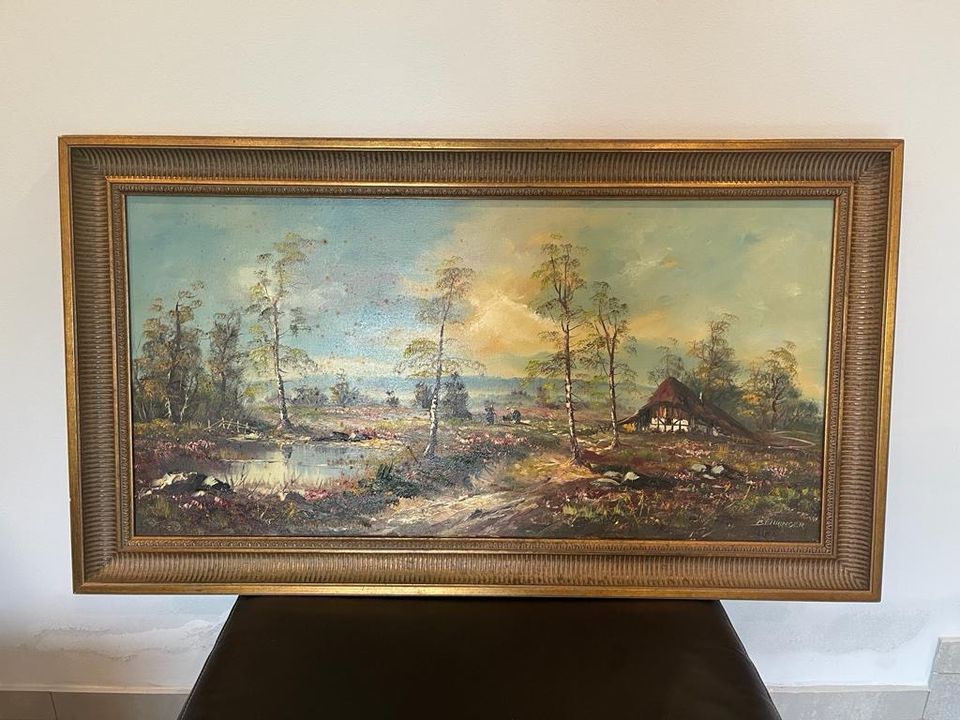 Landschaft Ölgemälde von Johann Behringer - Original in Rüsselsheim