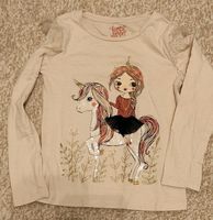 Beige langarm Shirt Mädchen auf Einhorn Gr. 128 Berlin - Hohenschönhausen Vorschau