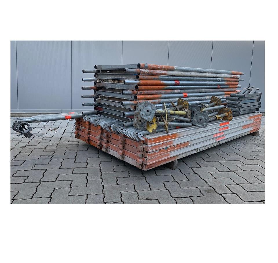 gebrauchtes Gerüst Layher/Assco/MJ ca. 83m² Aluboden Stalu 2,57m in Vöhringen