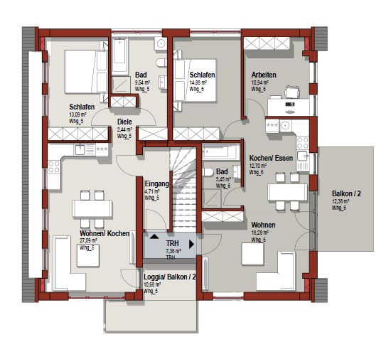 Rösrath-Zentrum: Großzügiges Mehrfamilienhaus mit Erweiterungsmöglichkeit gemäß Baugenehmigung in Rösrath