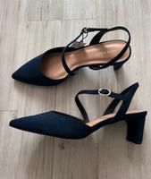 Neu dunkelblaue Riemensandalette zalando Anna field hohe schuhe Nordrhein-Westfalen - Meerbusch Vorschau