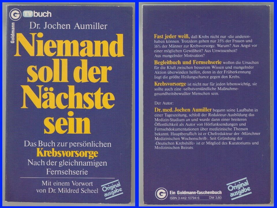 Niemand soll der Nächste sein – Krebsvorsorge-Gesundheit (40 ct) in Karlsruhe