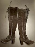 Damen Overknee Stiefel Schnürstiefel Rauhleder ungetragen Eimsbüttel - Hamburg Eimsbüttel (Stadtteil) Vorschau