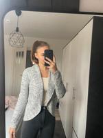 Grauer Cardigan, kuschlige Strickjacke Sachsen - Großdubrau Vorschau