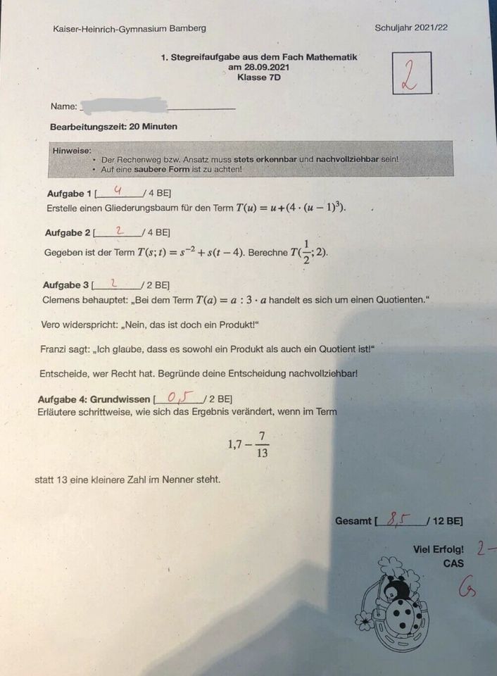 Mathe Nachhilfe - Zertifizierter Nachhilfelehrer in Bamberg